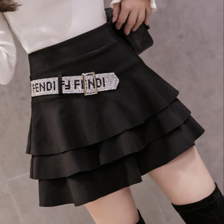 キュロットスカート　重ね tier キュロットスカート