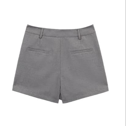 キュロットスカート　プリーツ切替ラップキュロットスカート