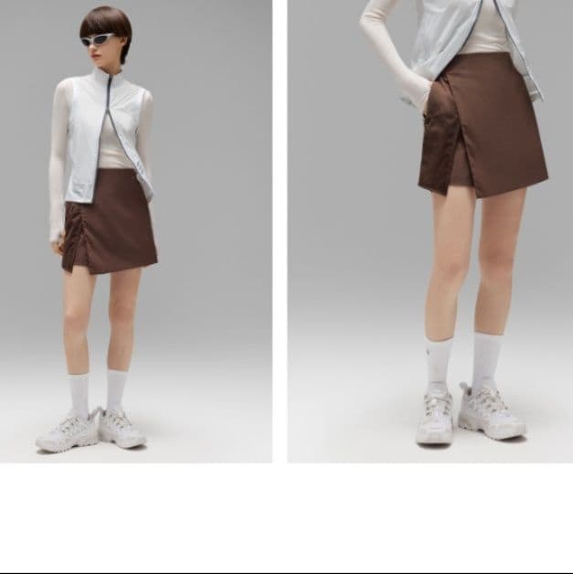 キュロットスカート 巻きキュロットスカート 涼感メッシュラップ風キュロット