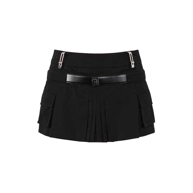 キュロットスカート キュロットスカート 実用的なカーゴポケット付きショートパンツ