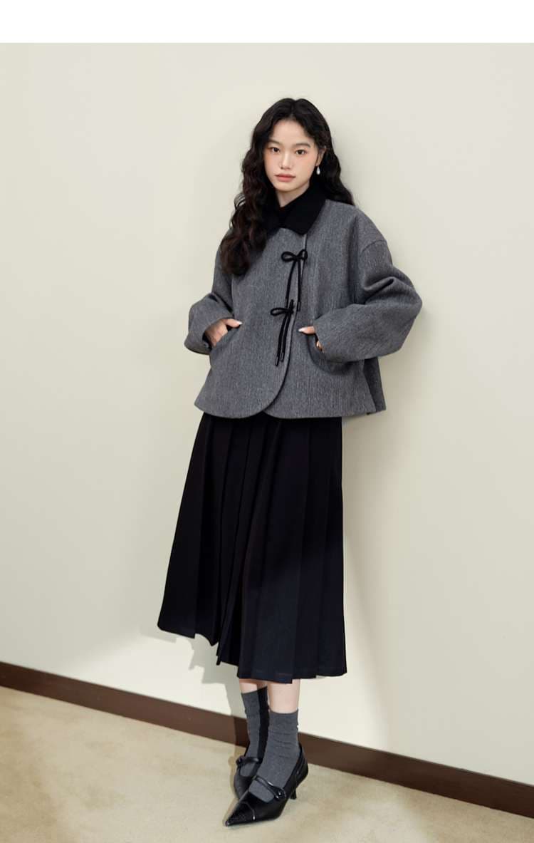 ふんわりプリーツ 秋冬シーズン キュロットスカート