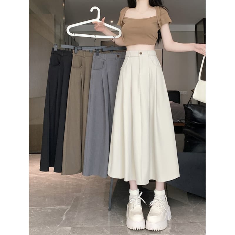 春夏秋冬これ一着 ふんわりプリーツキュロットスカート
