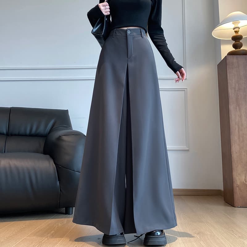ワイドシルエット美脚キュロットスカート