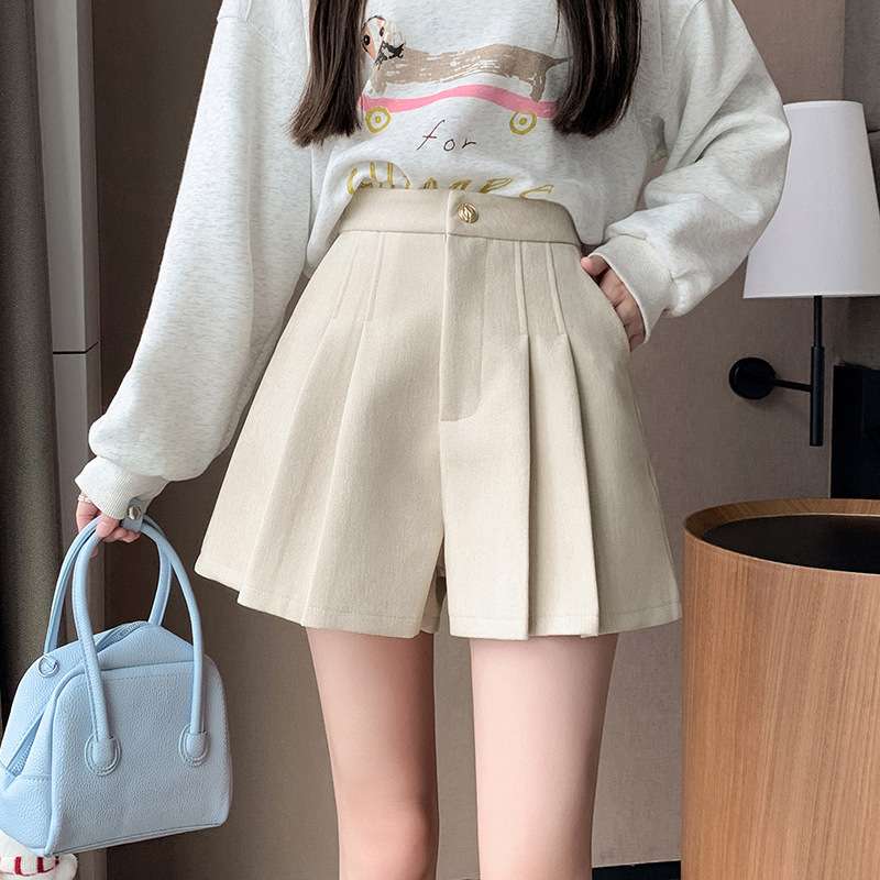 ふんわり可愛いプリーツキュロットスカート