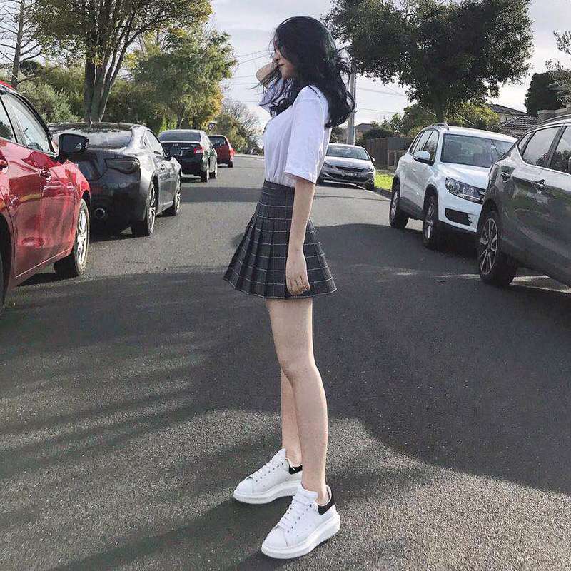 プリーツキュロットスカート 学生服風可愛いフレアデザイン