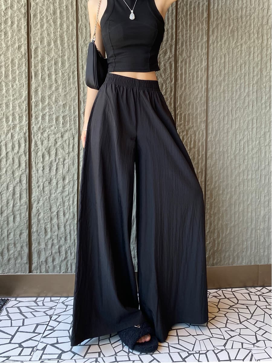 キュロットスカート キュロットスカート 超ワイド ロング丈 マキシフレア キュロット