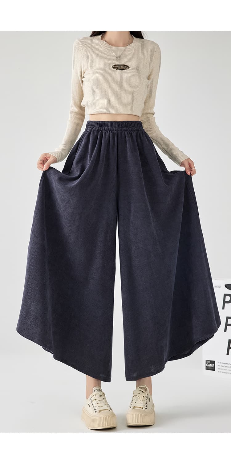 ゆるふわプリーツキュロットスカート
