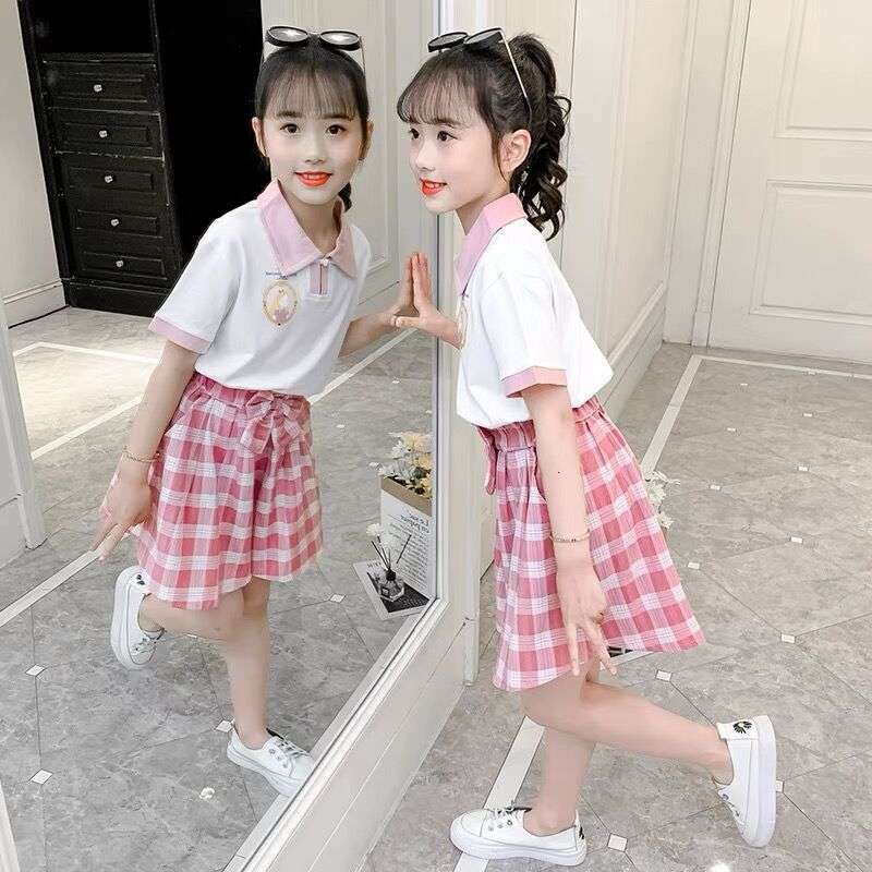 キュロットスカート ガーリーチェックキュロット