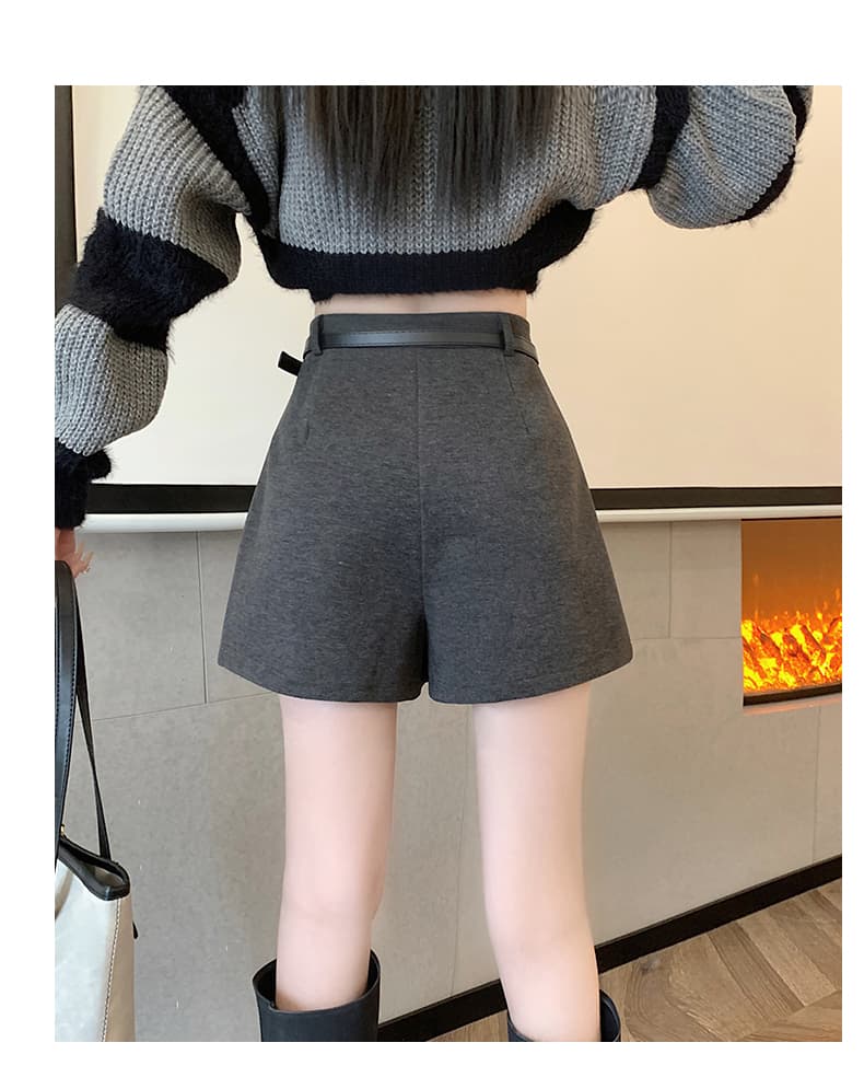 安い価格のハイウエストプリーツキュロットスカート