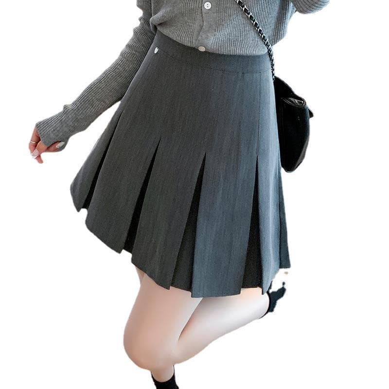 優美プリーツ ゴルフ 長めキュロットスカート