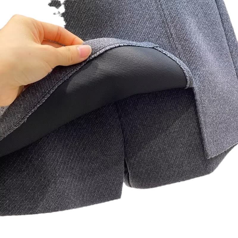 巻きスカート風ウール混ラップキュロットスカート