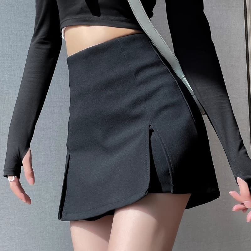 ワイドタック入りキュロットスカート