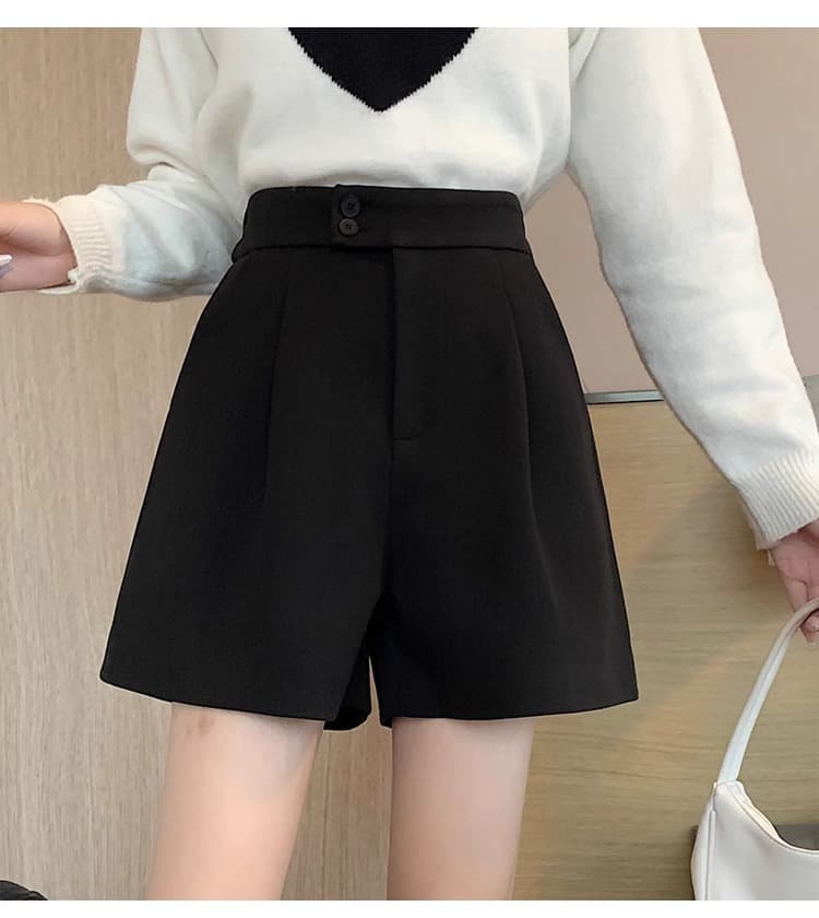 おしゃれで安い レトロ調プリーツ キュロットスカート