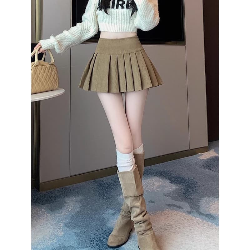 キュロットスカート クラシカルキュロットプリーツスカート