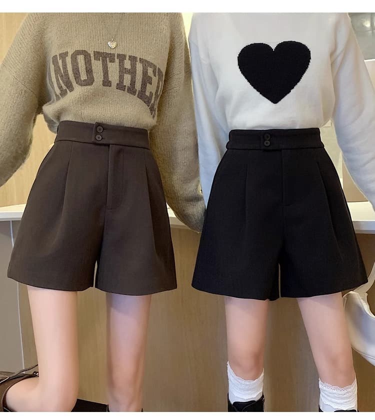おしゃれで安い レトロ調プリーツ キュロットスカート